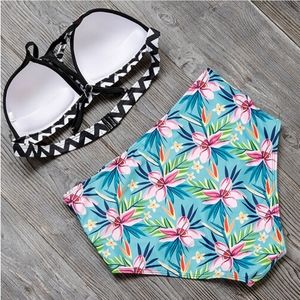 Bellanblue Swim - Tropical Cut Out Bikini Bellanblue Swim - Tropical Cut Out Bikini
